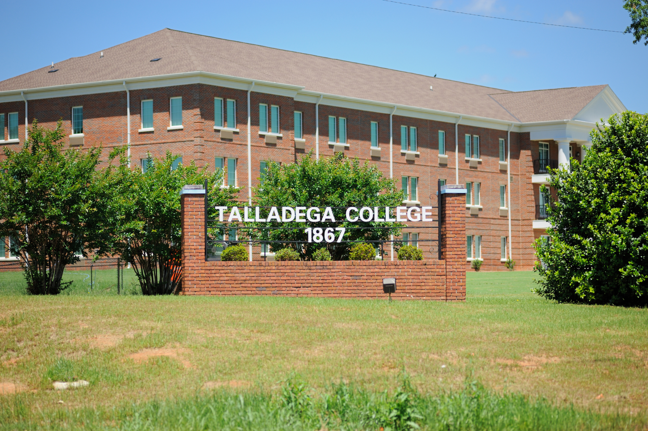 Sign for Talladega College 1867