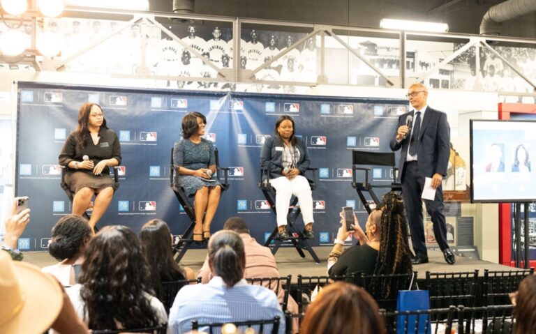 L to R are Danielle Hines, CEO, CREED63; Nan Baldwin, VP of Chamber Operations, Birmingham Business Alliance; Leilani Rivers, Advanced Planning Consultant, New York Life; and Stacey Graham, Managing Partner of the Central Alabama General Office, New York Life.)