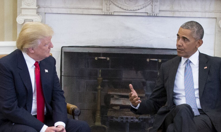 Obama and Trump