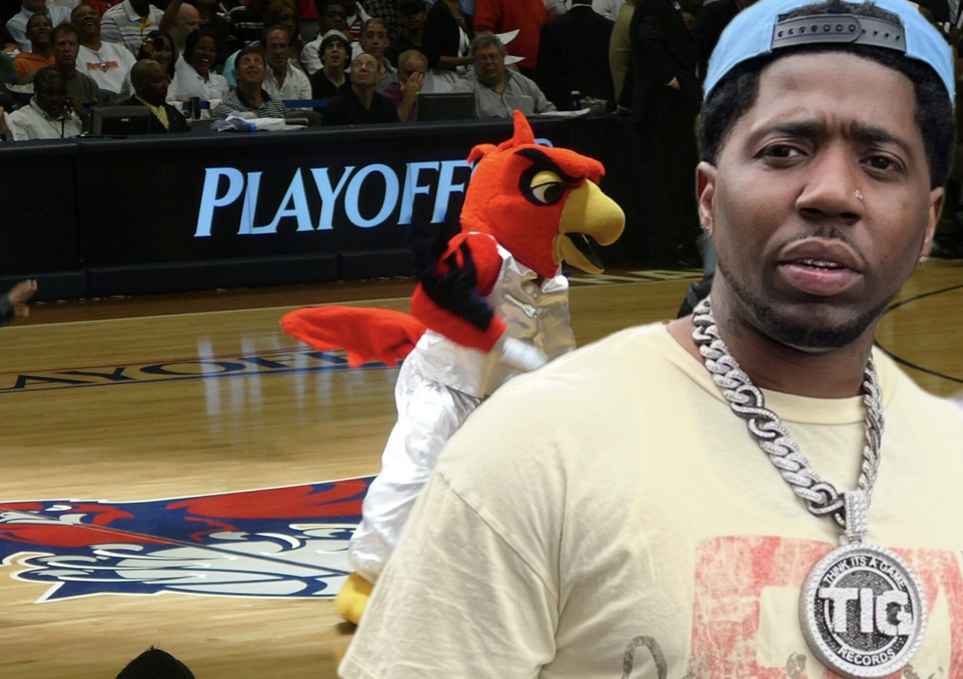YFN Lucci Bringing Heat To Hawks Halftime Show